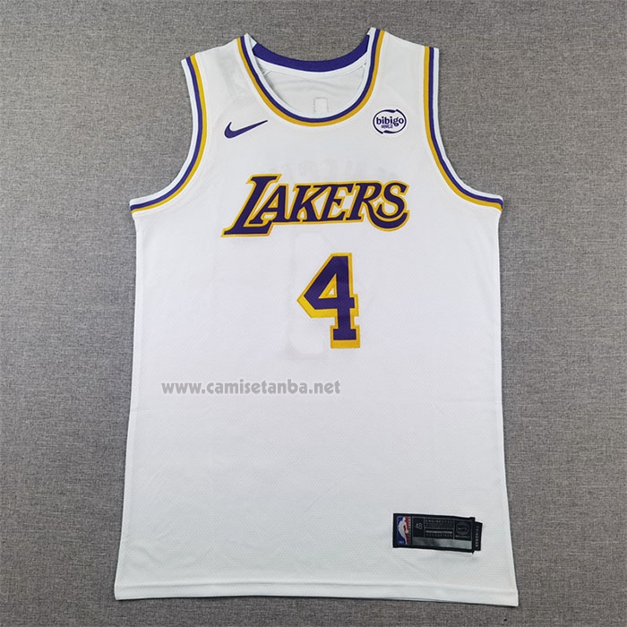 Camiseta Los Angeles Lakers Dalton Knecht #4 Association 2024-25 Blanco